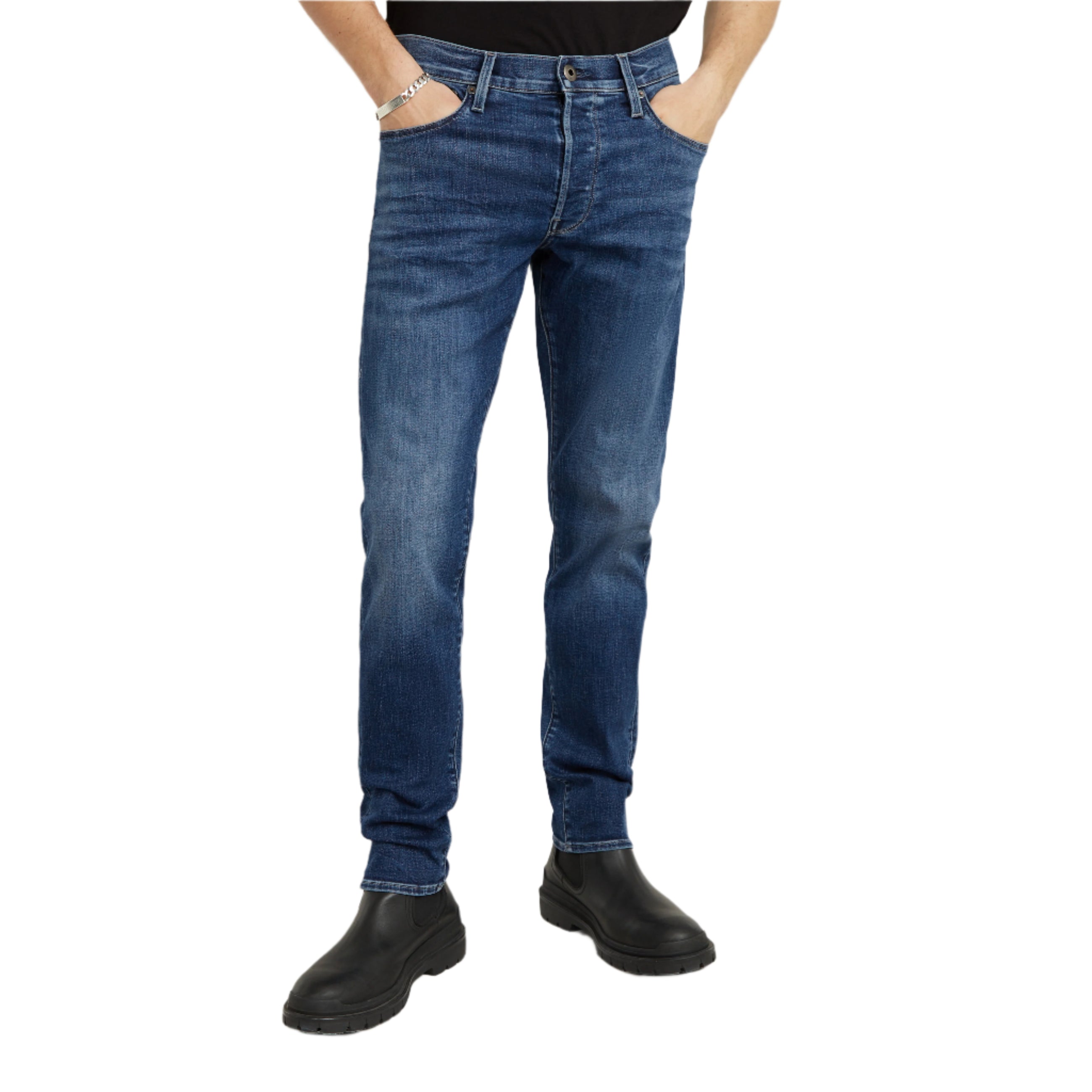 Medium Aged 3301 Slim Jeans