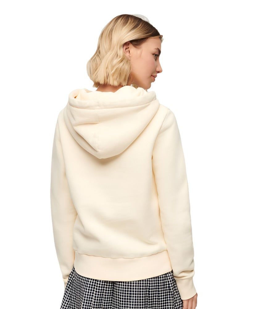 Rice White Embossed Vl Graphic Hoodie