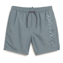 Stormy Weather Grey Premium Emb 17' Swim Short