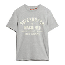 Ash Grey Marl Workwear Flock Graphic T-Shirt