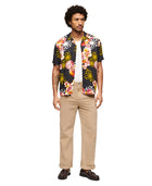 Asanoha Black Hawaiian Resort Shirt