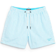 Blue Printed Swim Short