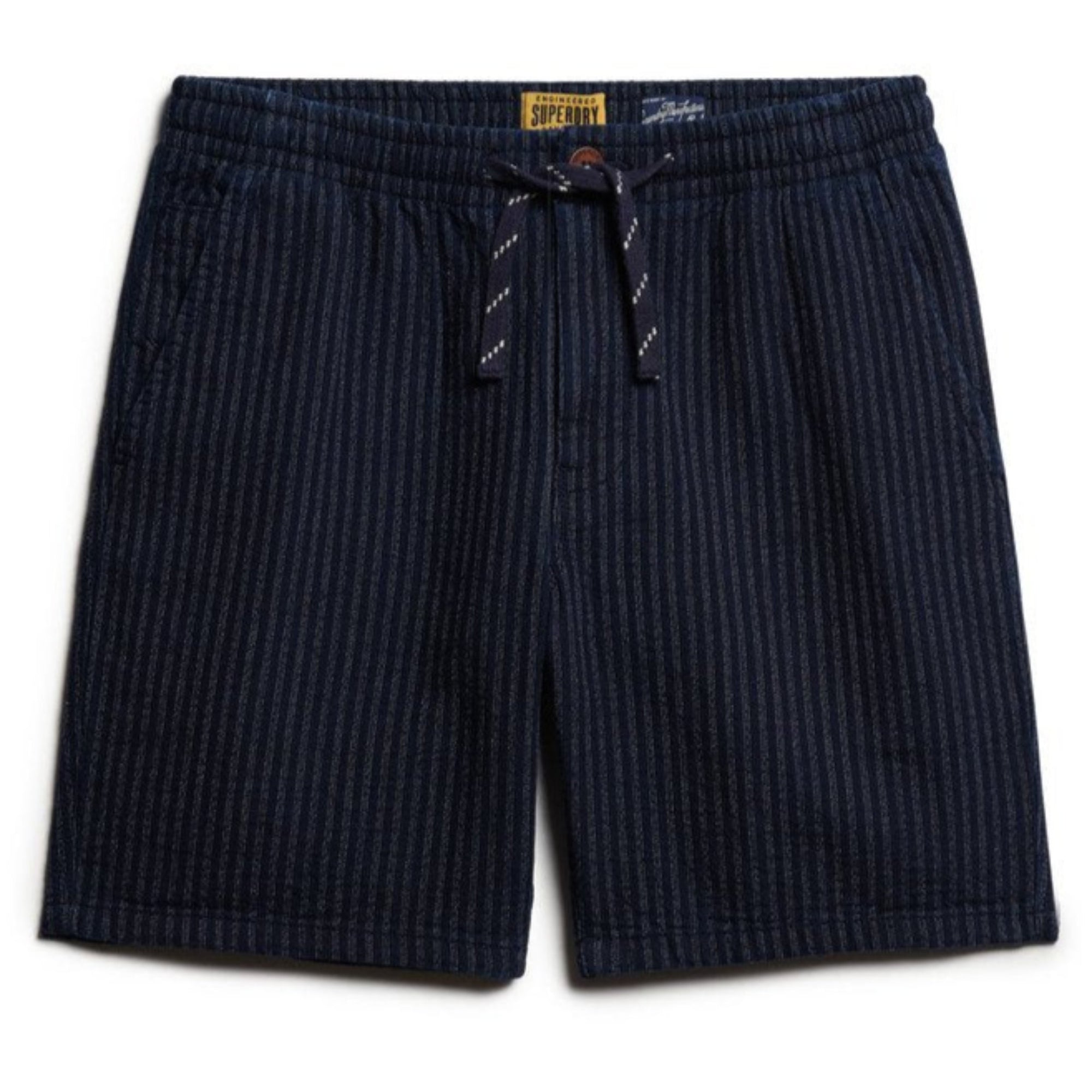 Twill Ticking Navy Indigo Bermuda Short