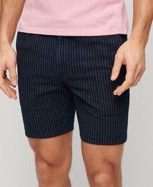 Twill Ticking Navy Indigo Bermuda Short