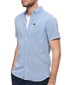 Royal Gingham Seersucker Short Sleeve Shirt