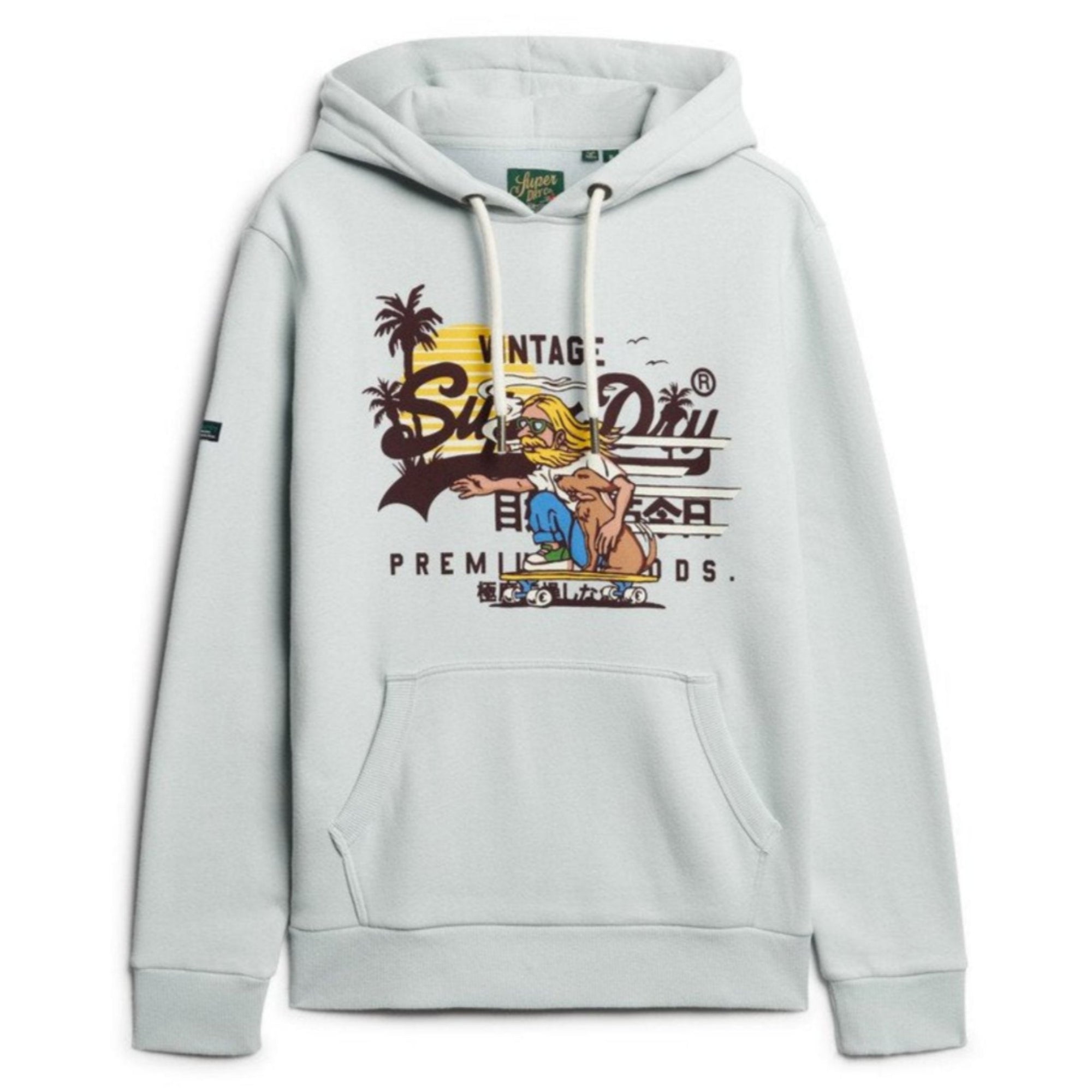 Sea Salt Blue Graphic Hoodie