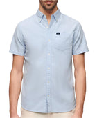 Classic Blue Vintage Oxford Short Sleeve Shirt
