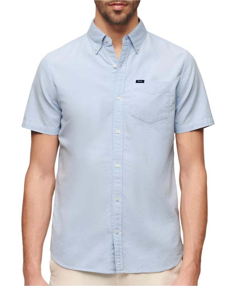 Classic Blue Vintage Oxford Short Sleeve Shirt
