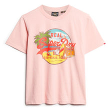 Somon Pink Marl Graphic Relaxed T-Shirt