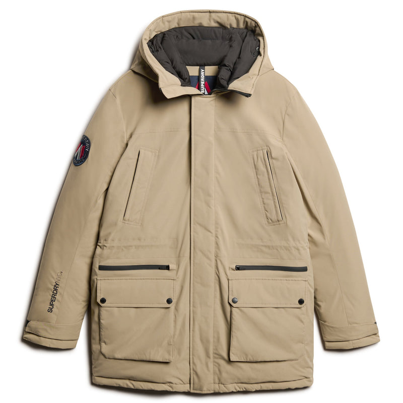 Timber Wolf Brown City Padded Parka Jacket