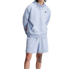 Sweat à capuche New Balance Light Arctic Grey Uni-ssentials en molleton français