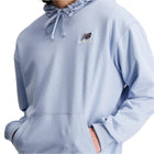 Sweat à capuche New Balance Light Arctic Grey Uni-ssentials en molleton français