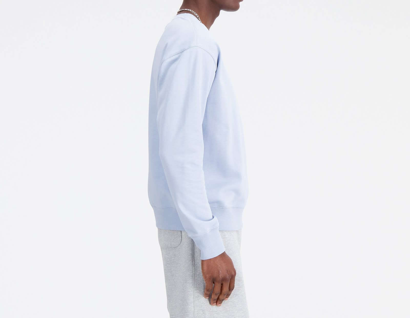 New Balance Light Artic Grey Uni-ssentials French Terry Crewneck Sweatshirt