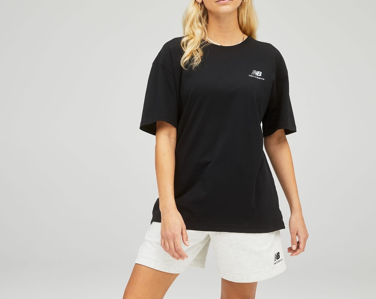 T-shirt New Balance noir Uni-ssentials en coton