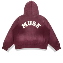 Heavyweight Wash Zip Up - Mulberry