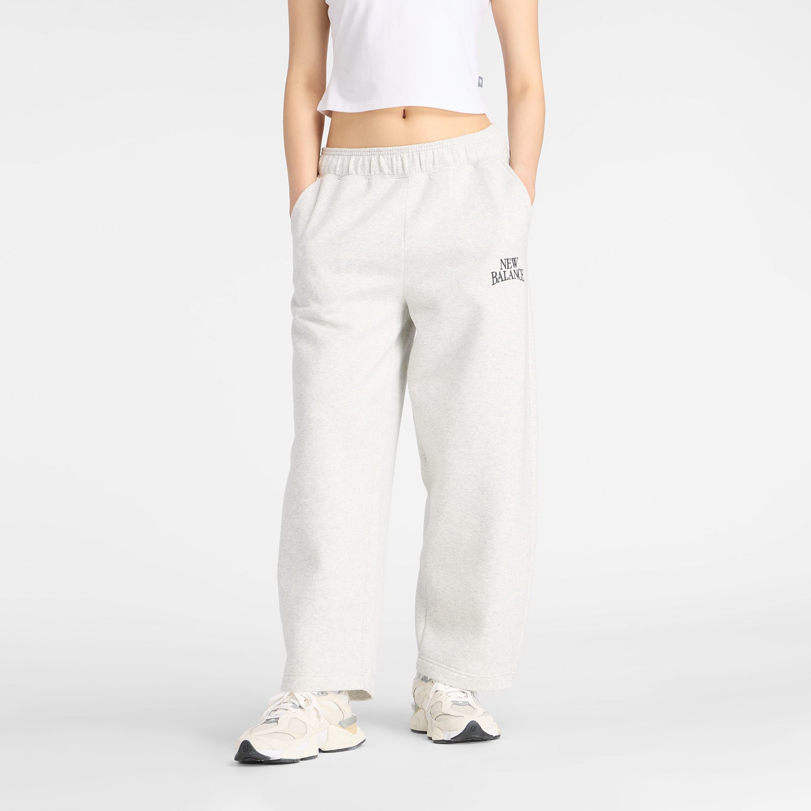 Trackside Fleece Barrel Pant - Ash Heather