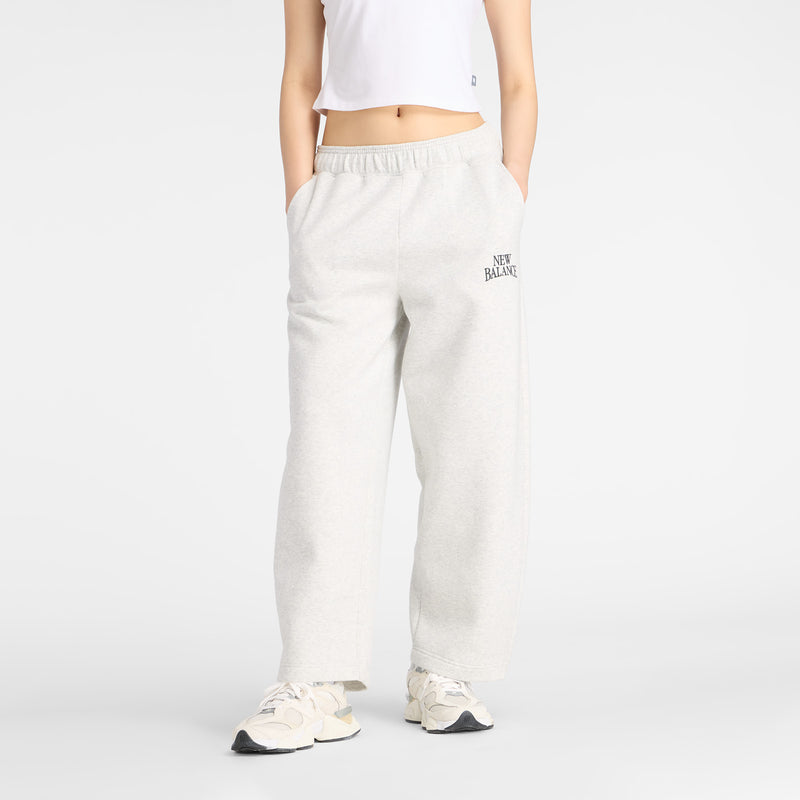 Trackside Fleece Barrel Pant - Ash Heather