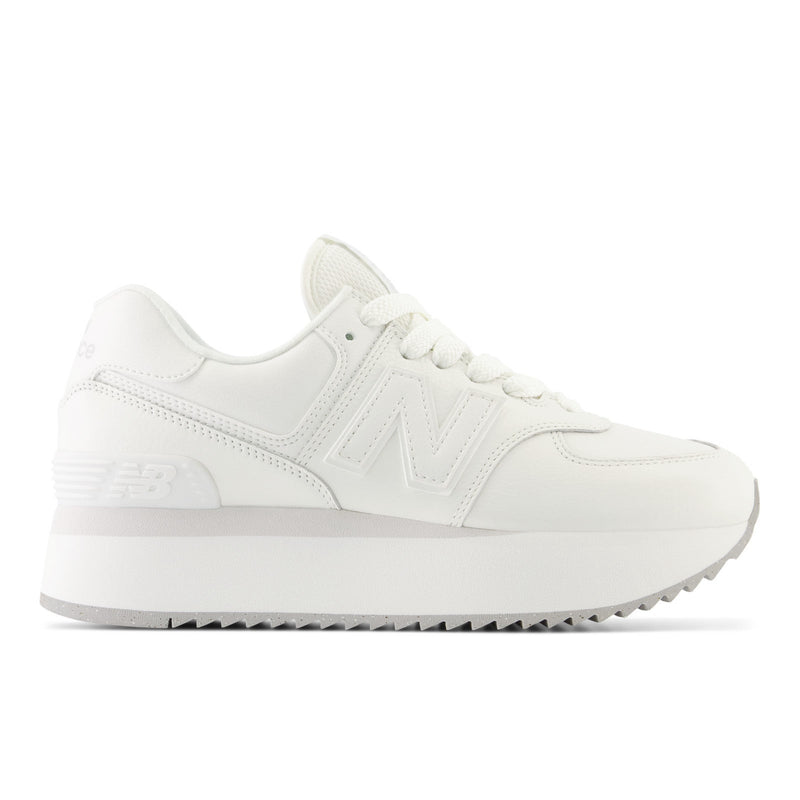 White/Grey Matter 574 Sneakers