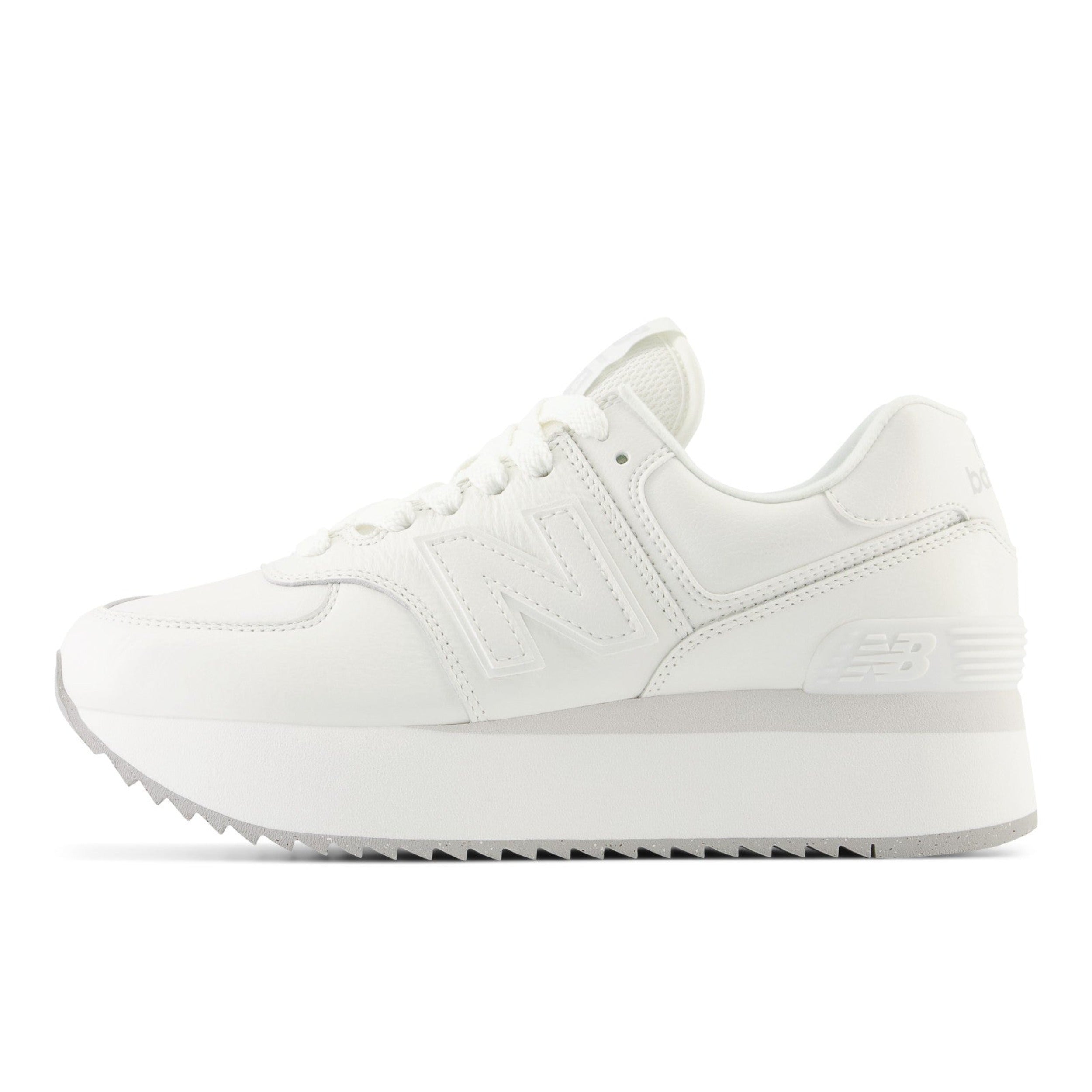 White/Grey Matter 574 Sneakers