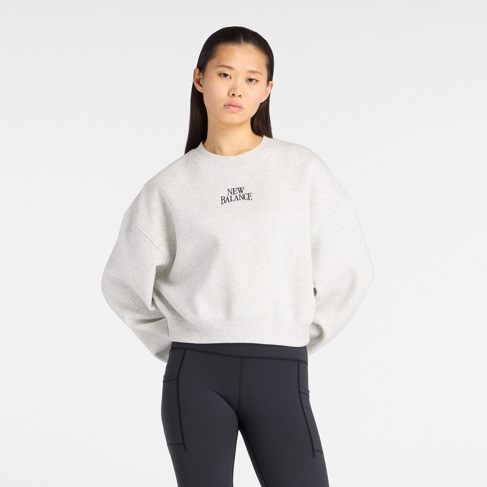 Trackside Fleece Crew - Ash Heather